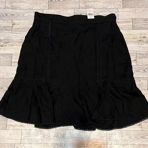 Ann Taylor Black Skirt Womens Size 4 Career Work Cocktail Lined NWT